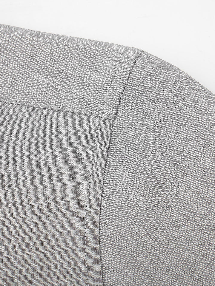 Textured Long Sleeve Turtleneck Shirt