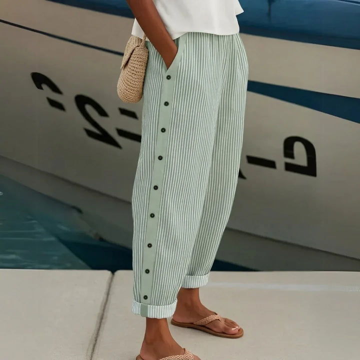 Portofino Linen Striped Pants