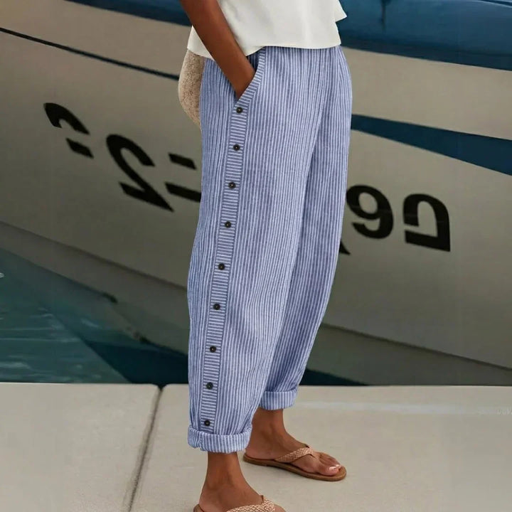 Portofino Linen Striped Pants
