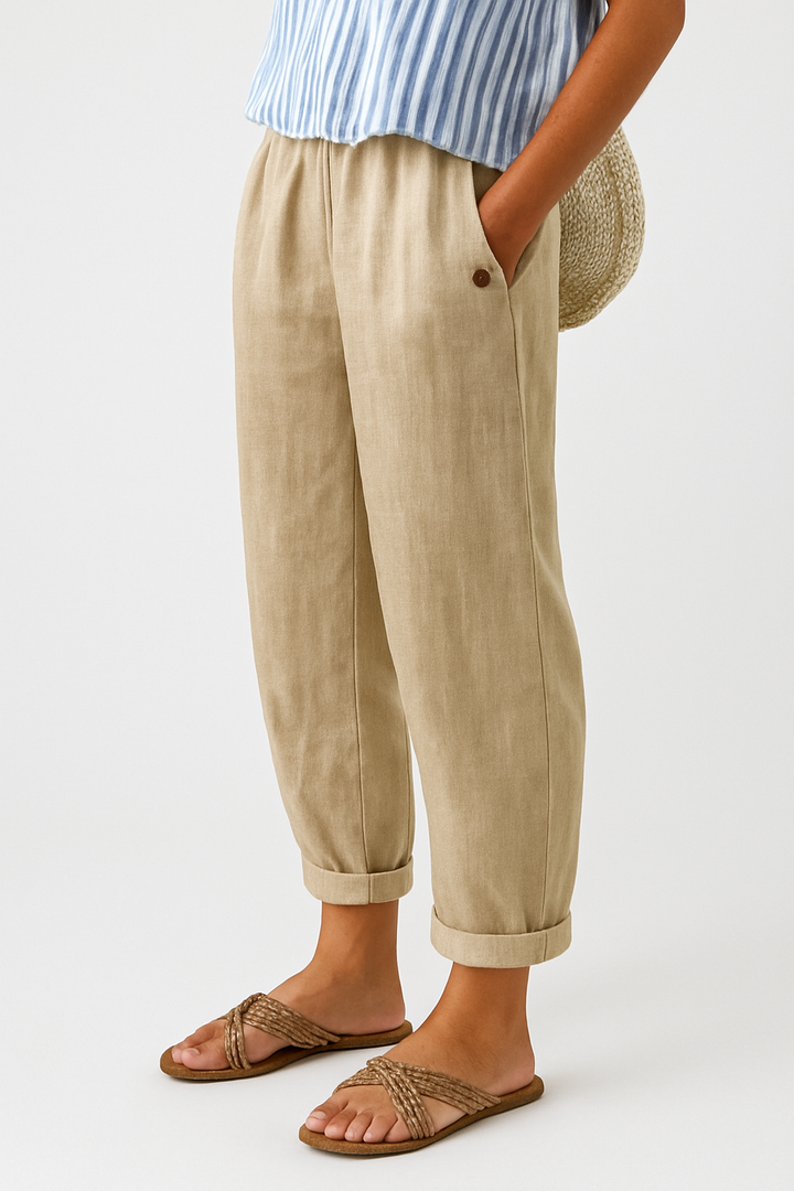 Palais Linen-Cotton Trouser