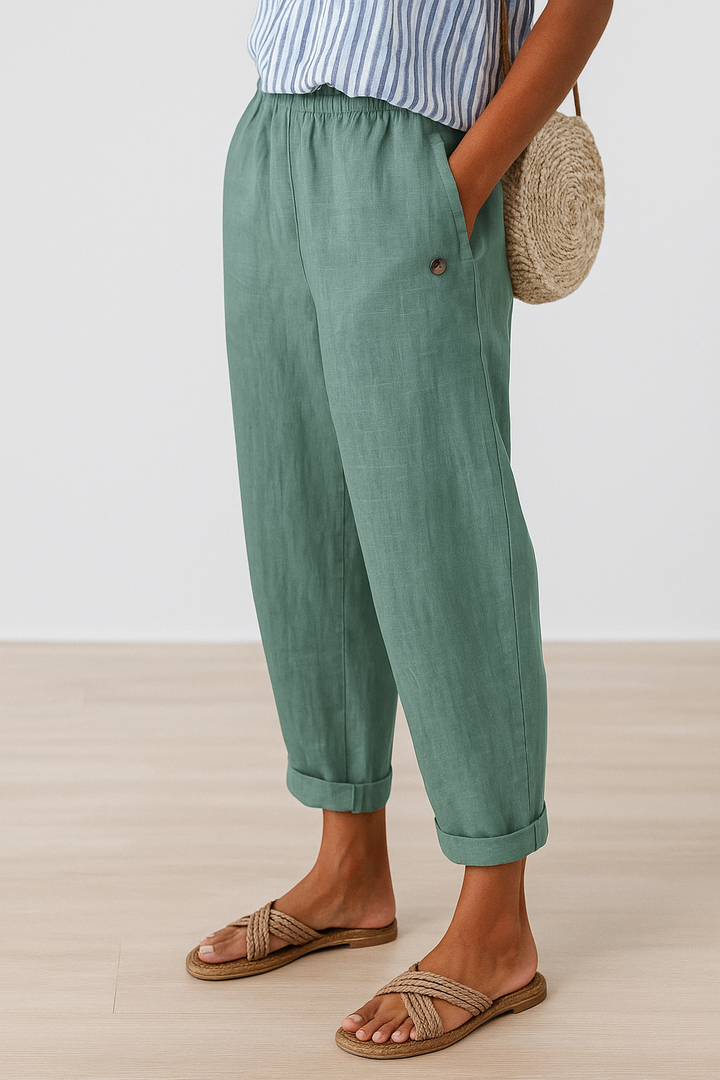 Palais Linen-Cotton Trouser