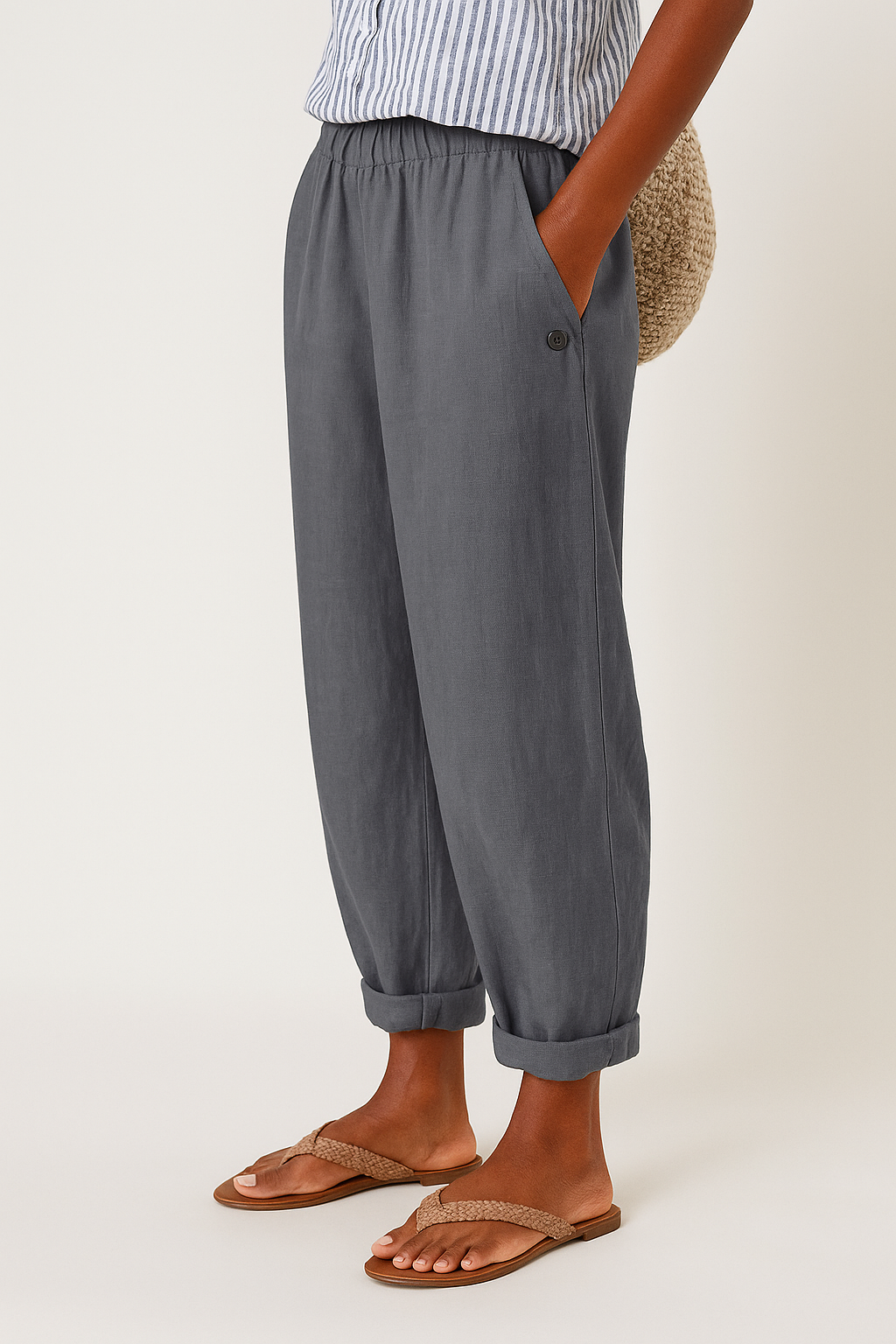 Palais Linen-Cotton Trouser