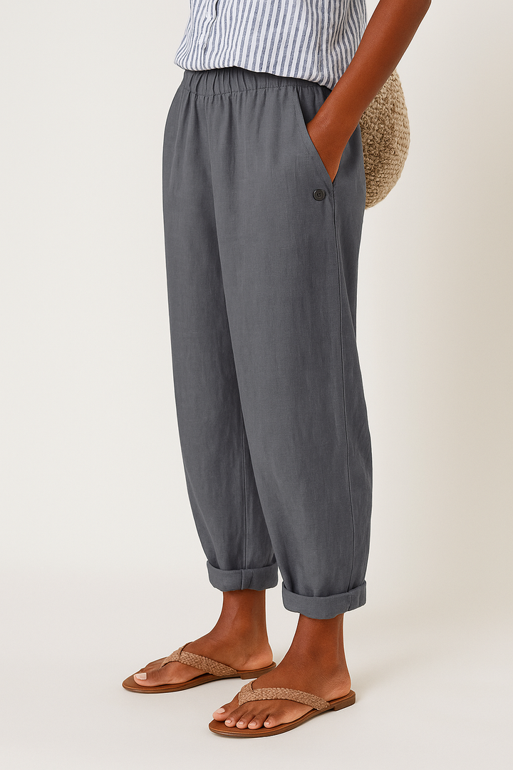 Palais Linen-Cotton Trouser