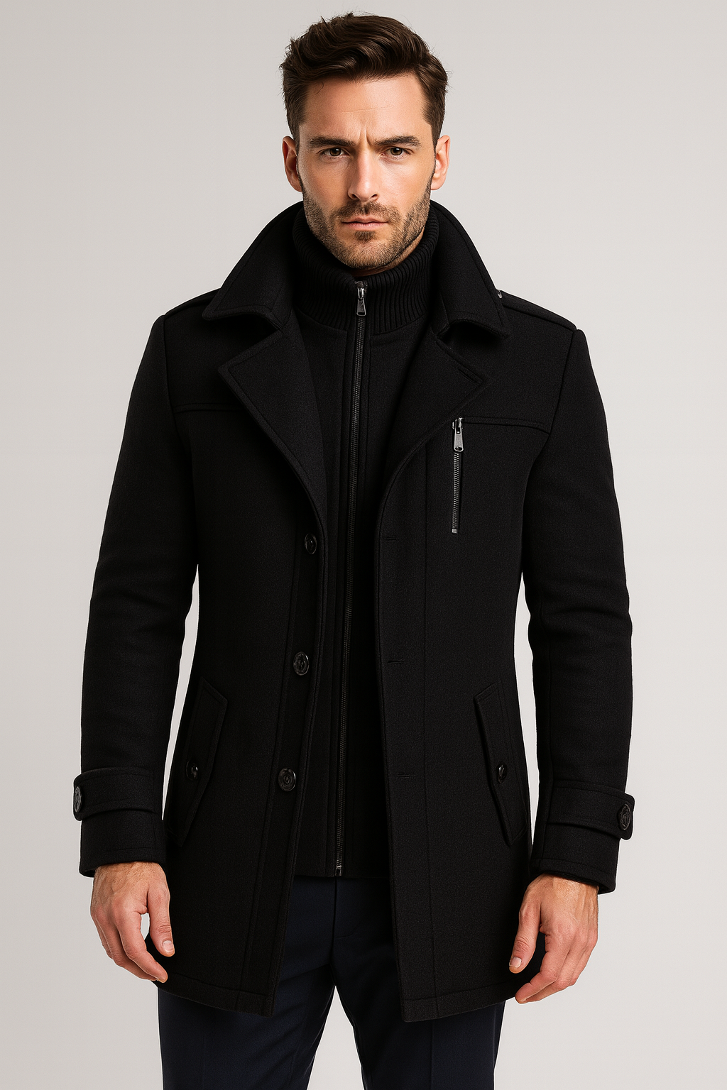 Sebastian Laurent | Luxury Wool Coat For Men