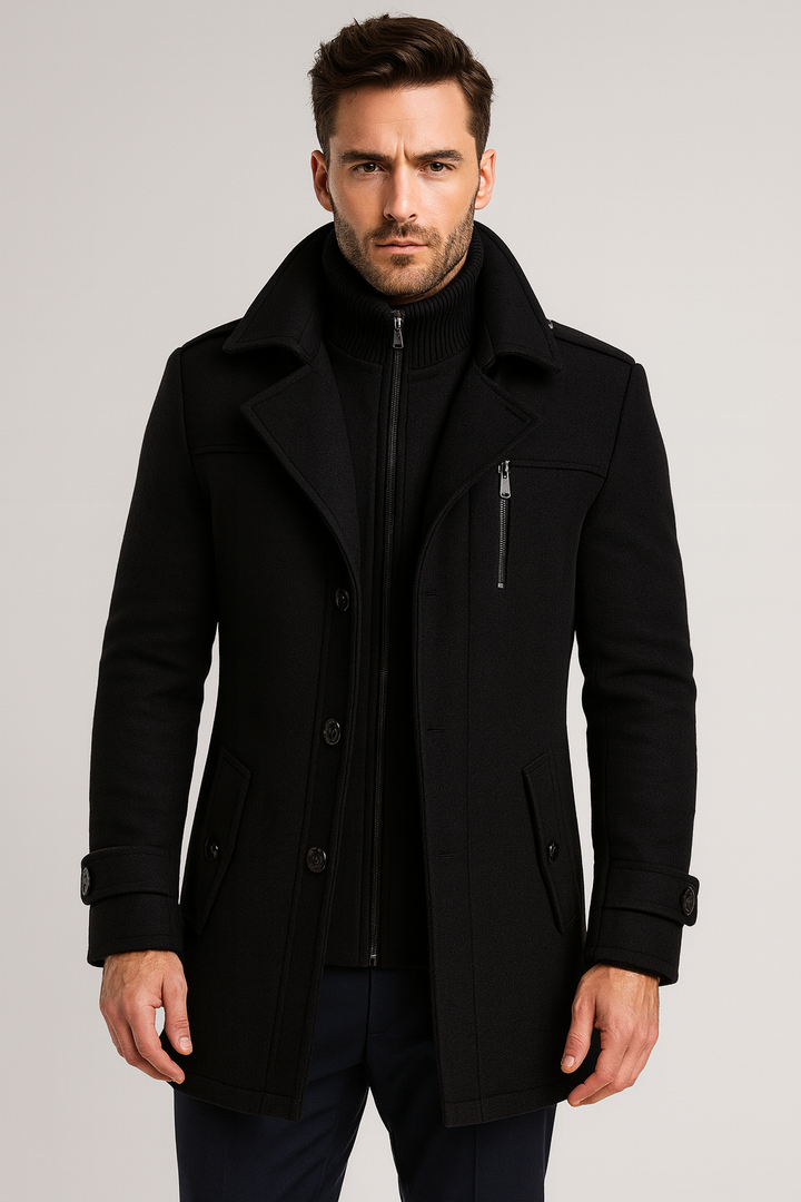 Sebastian Laurent | Luxury Wool Coat For Men