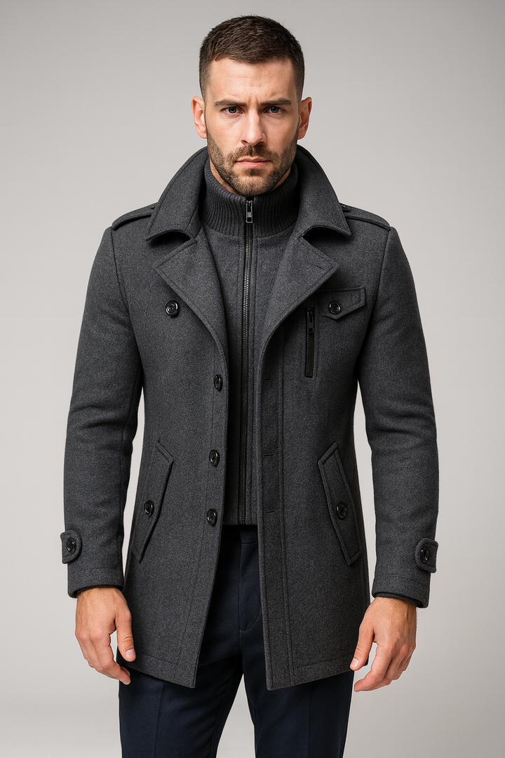 Sebastian Laurent | Luxury Wool Coat For Men