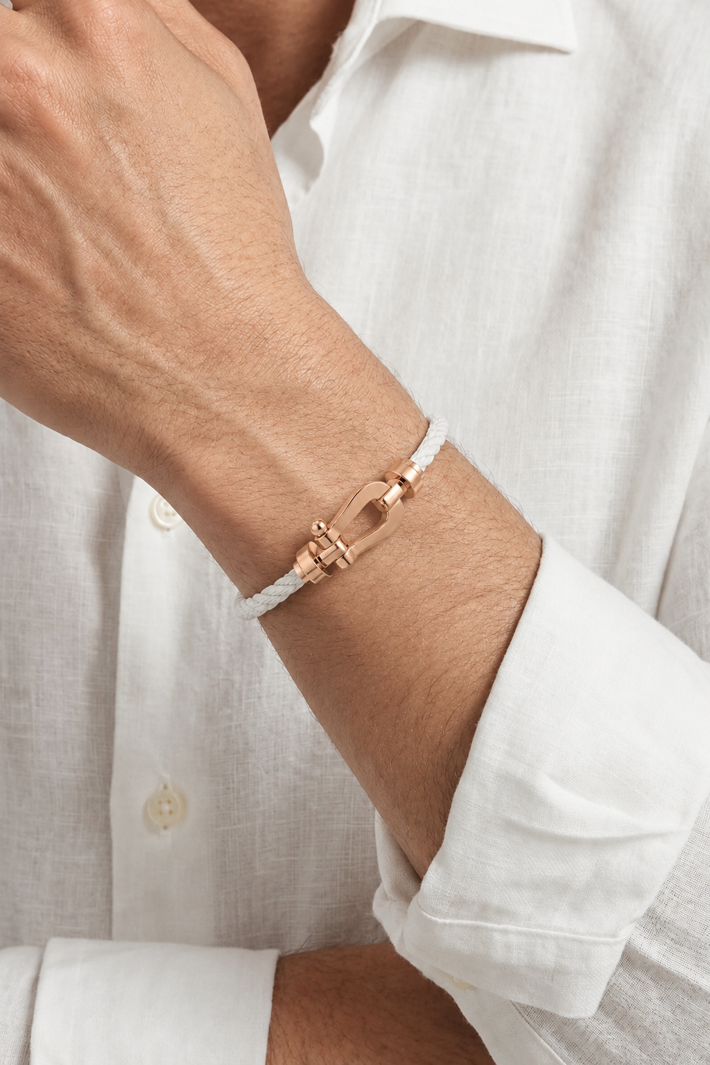 Aurelio Bracelet White / Rose Gold