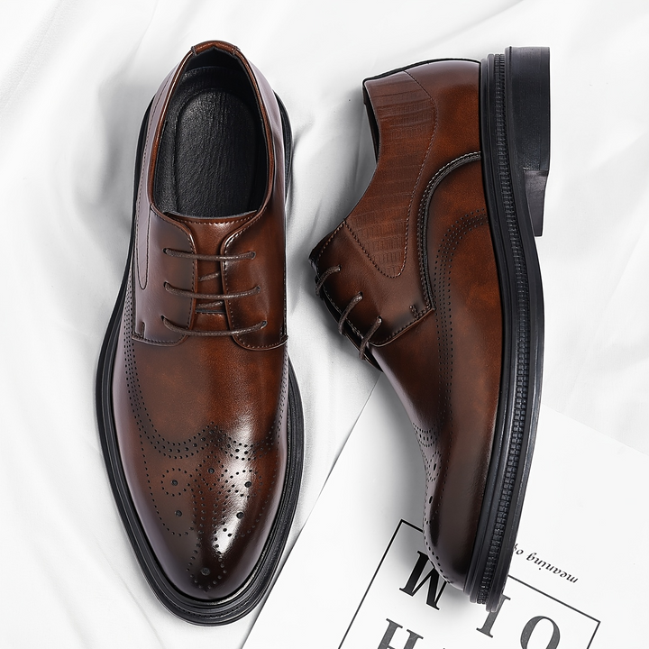 Verona Leather Brogue Dress Shoes