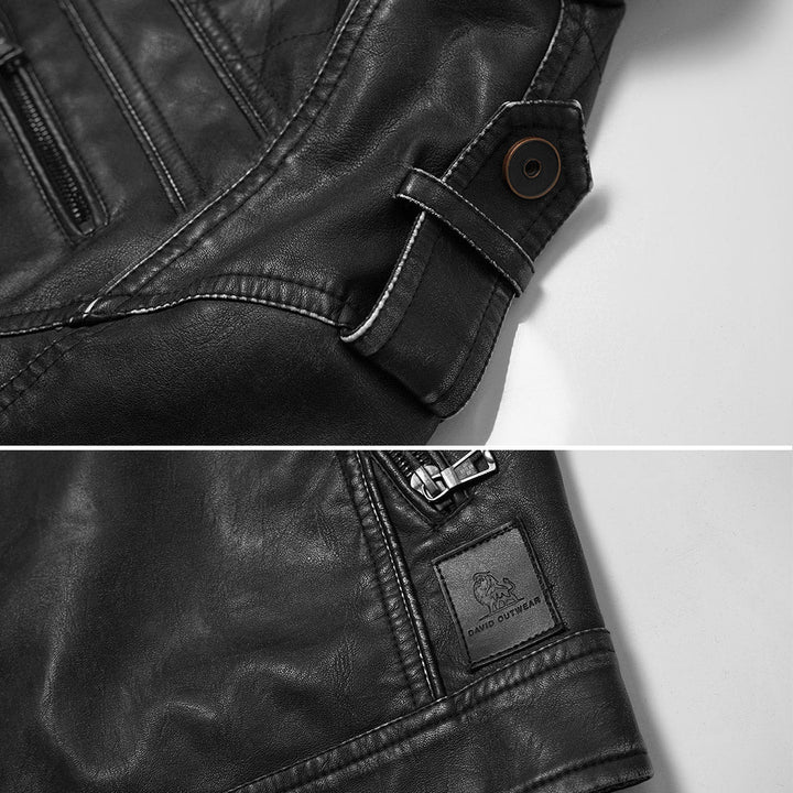 Nicolas Beaumont | Premium Leather Moto Jacket For Men
