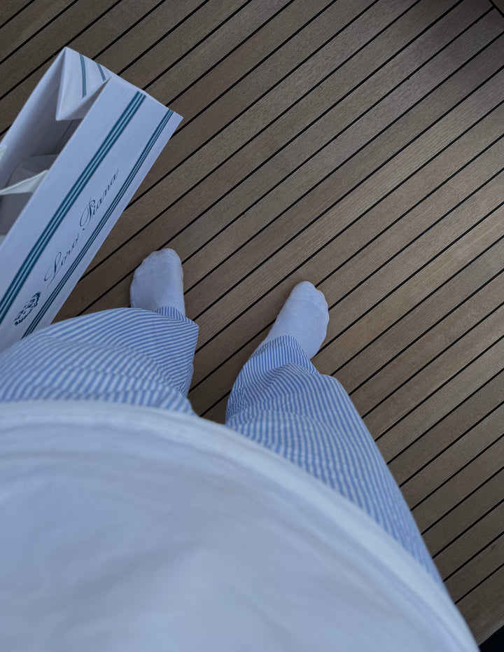 Linen Bayside Trousers Striped