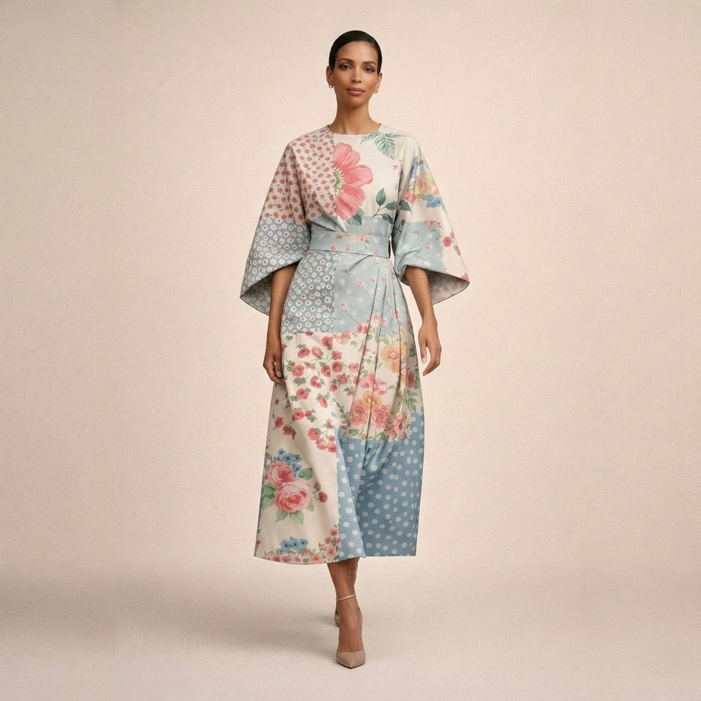 Cora | Floral Midi Dress