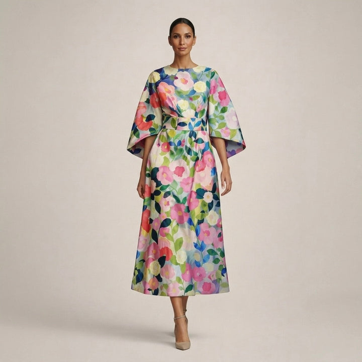 Cora | Floral Midi Dress