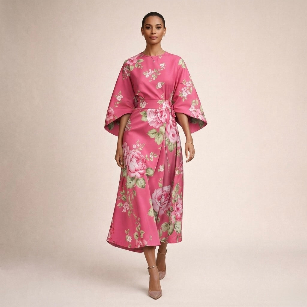 Cora | Floral Midi Dress