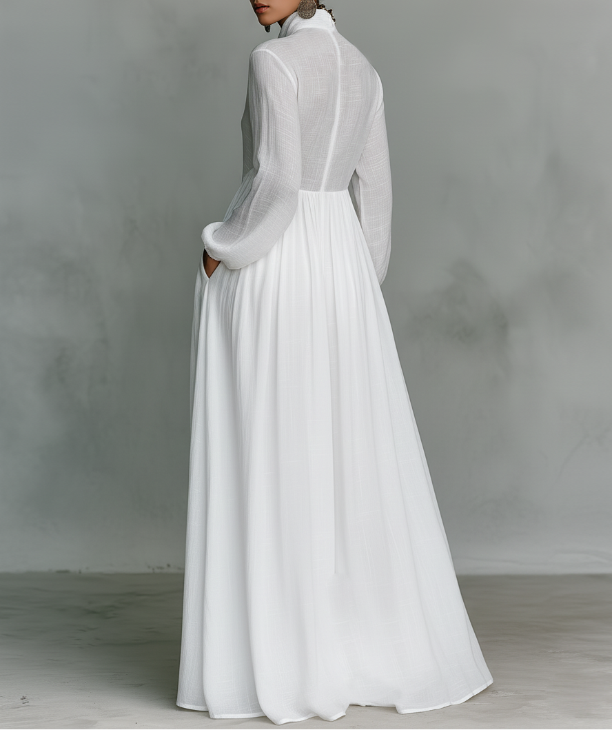 Anna | Elegant maxi dress with buttons