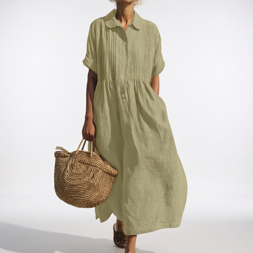 Capucine Linen Shirt Dress