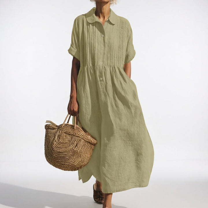 Capucine Linen Shirt Dress