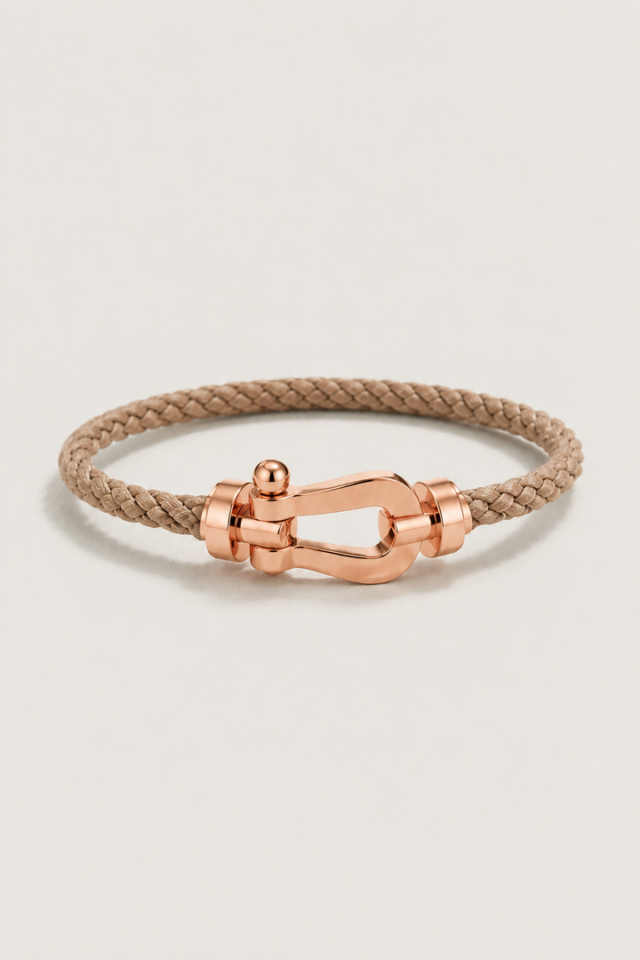 Aurelio Bracelet Light Brown / Rose Gold