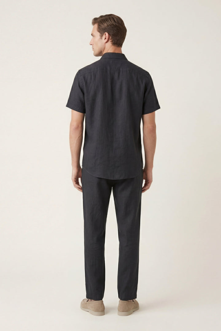 Trento Linen Set Black/Black