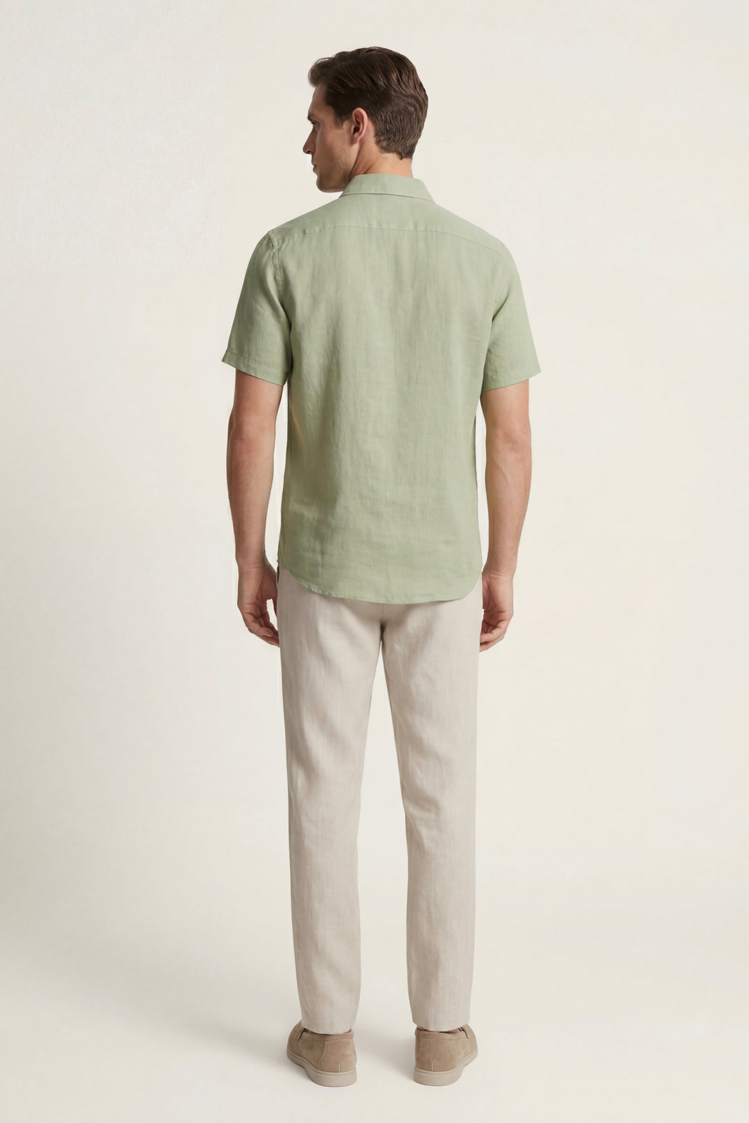 Trento Linen Set Mint Green/Beige