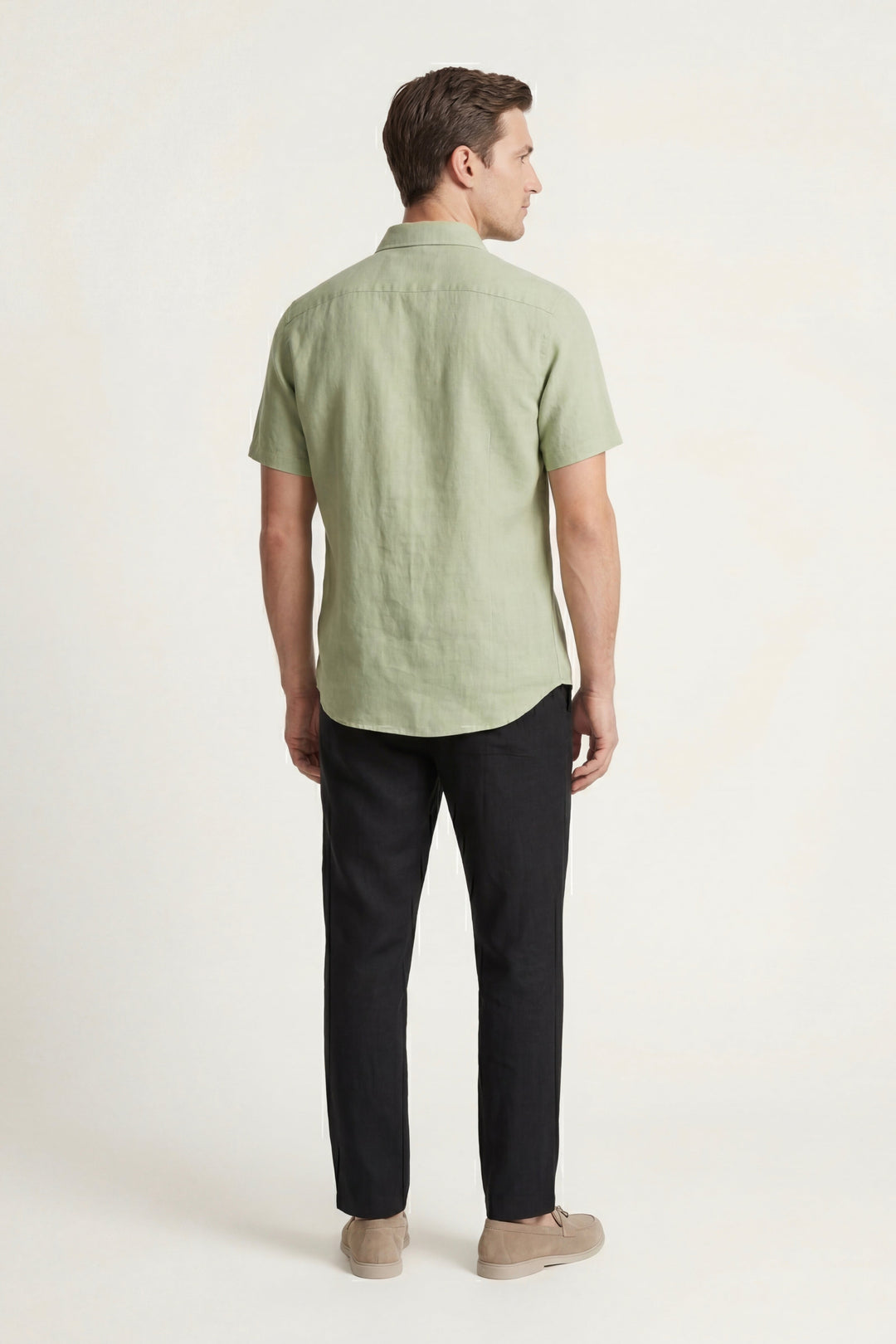 Trento Linen Set Mint Green/Black