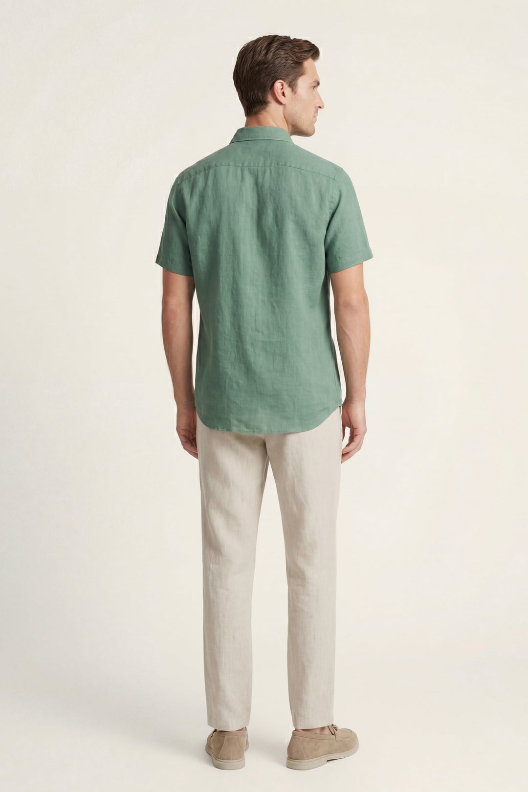 Trento Linen Set Green/Beige