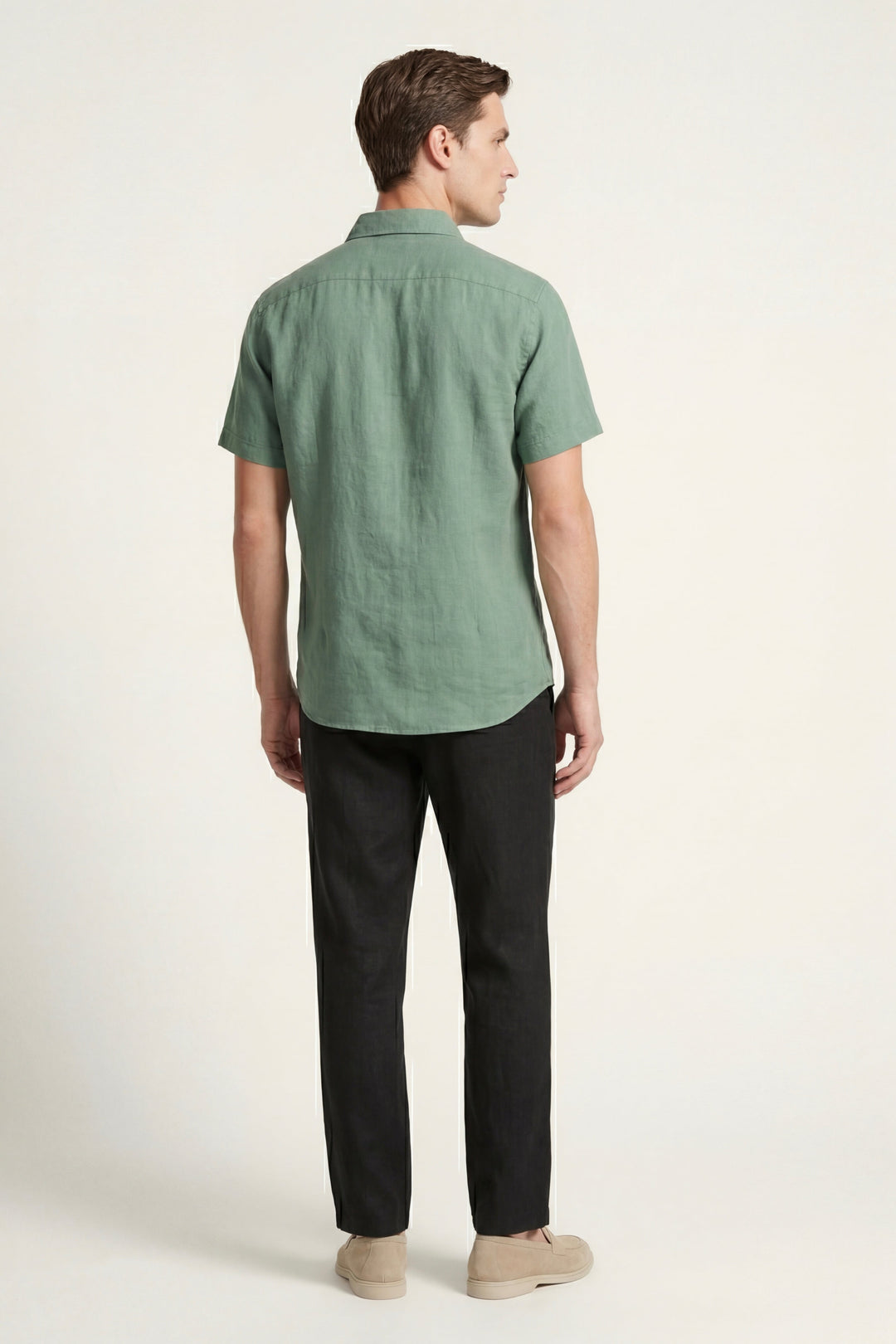 Trento Linen Set Green/Black