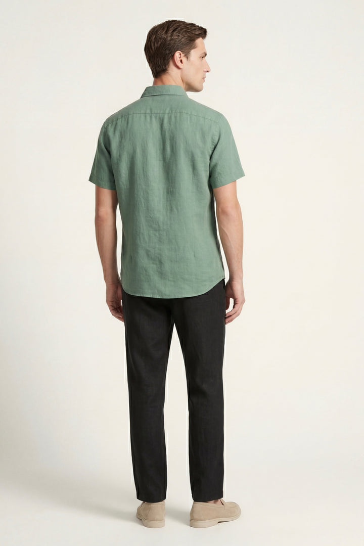 Trento Linen Set Green/Black