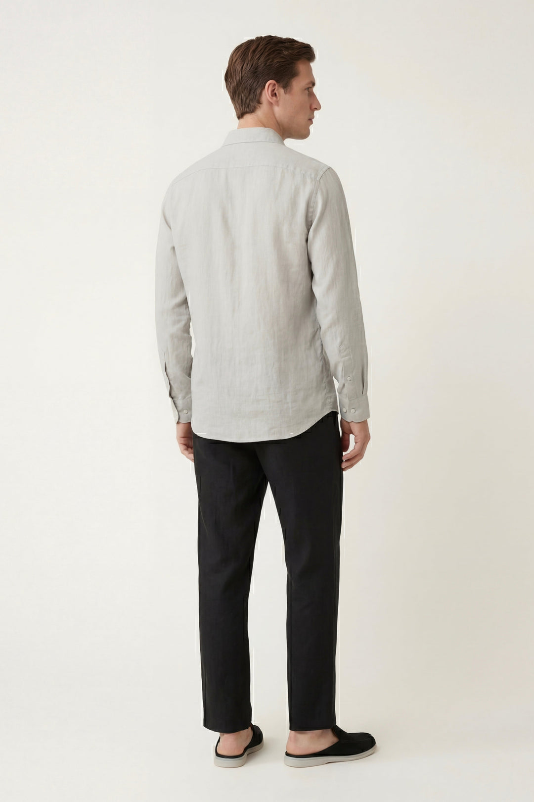 Pisa Linen Set Long Sleeve Beige/Black