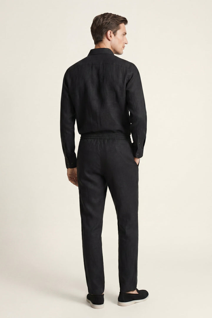 Bellagio Linen Set Long Sleeve Black