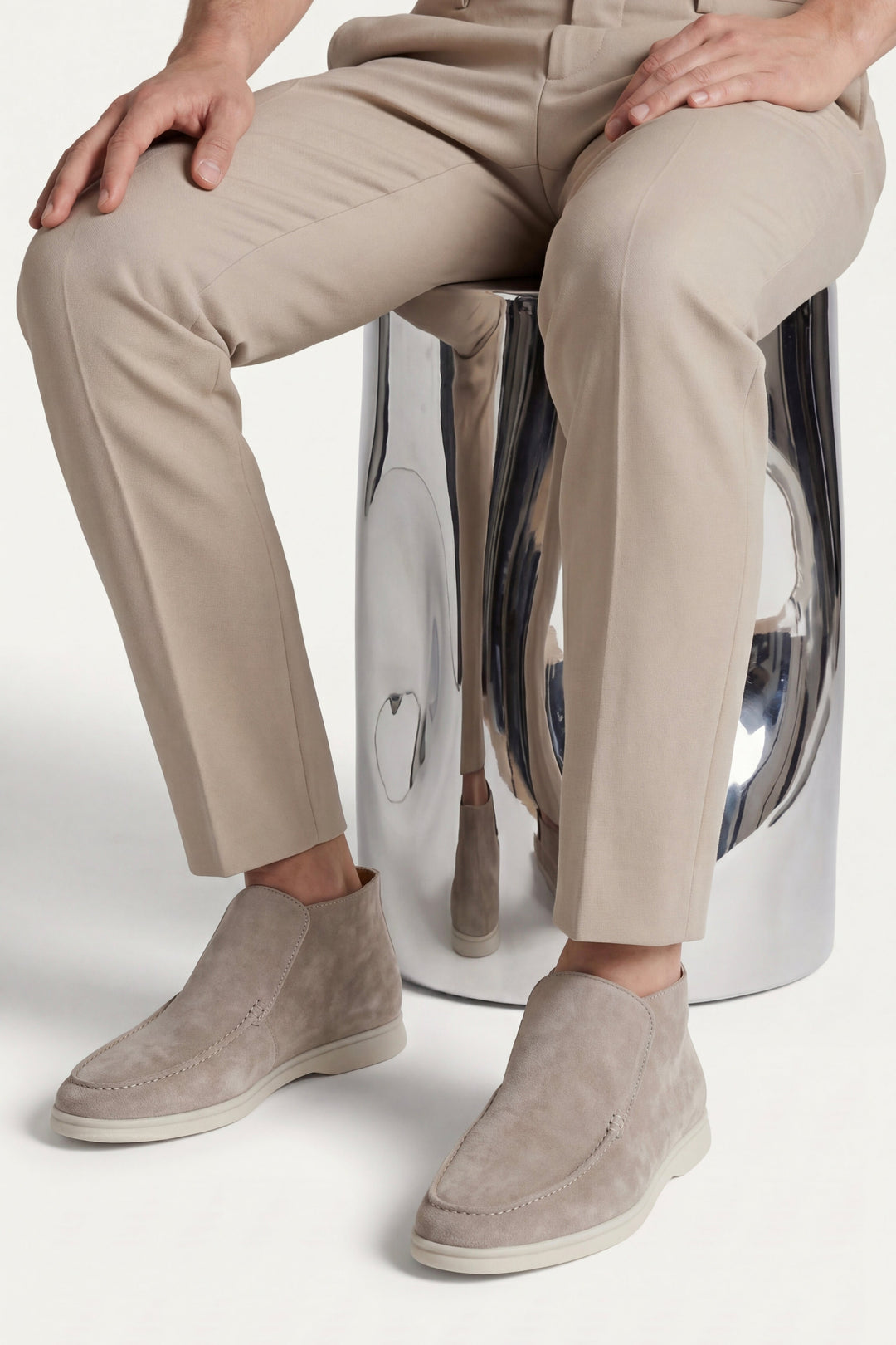 Capri High Top Loafer Taupe