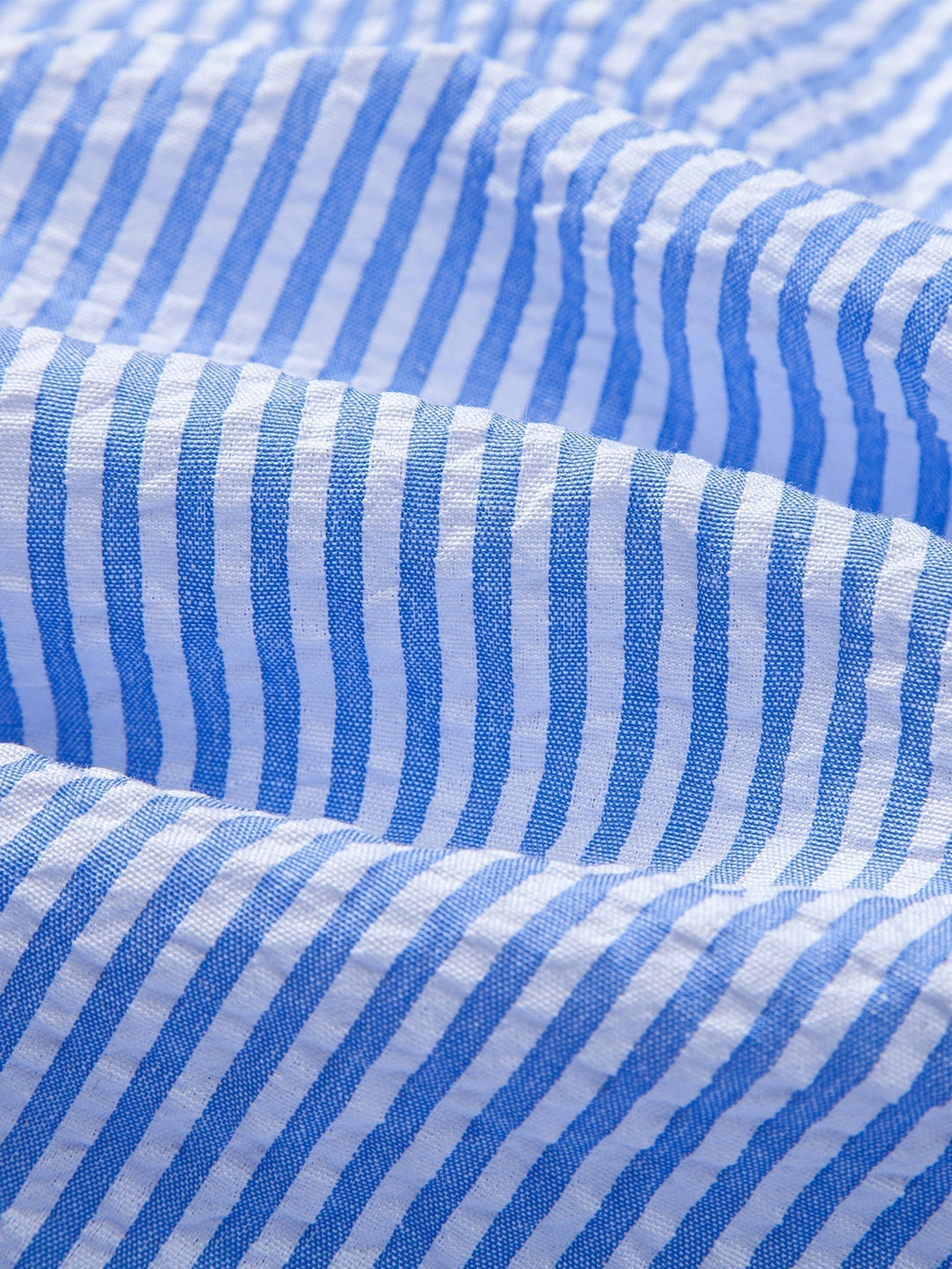 Striped Button-Up Seersucker Shirt