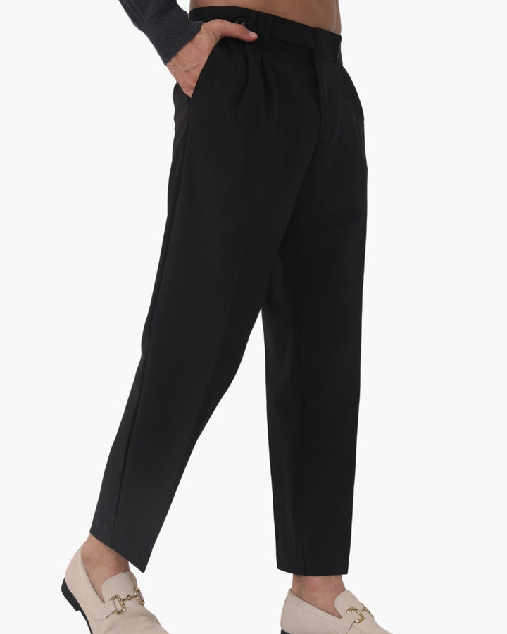 Alessio Romano | Tailored Pleated Trousers with Refined Structure For Men