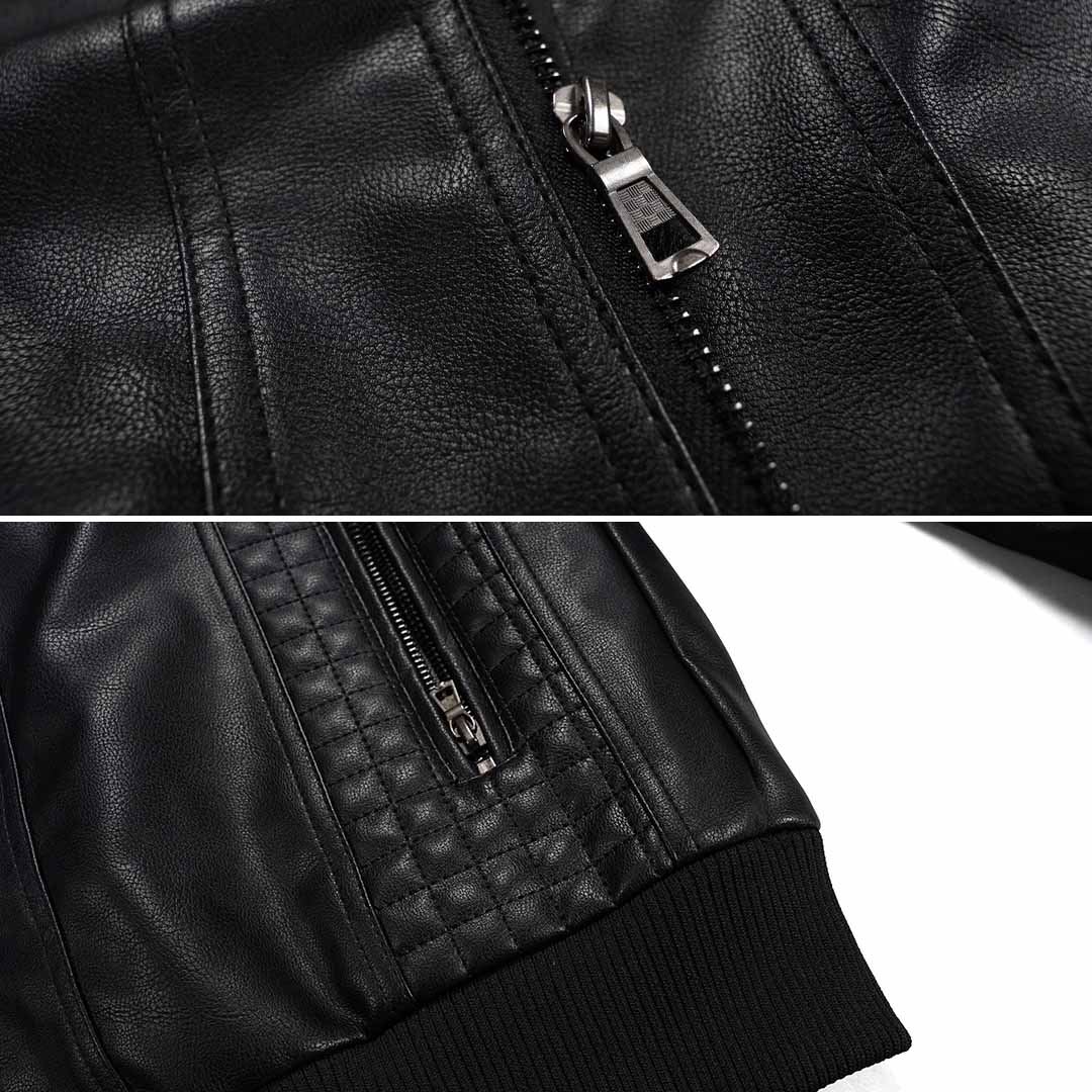 Luca Moretti | Premium Hooded Leather Jacket For Men