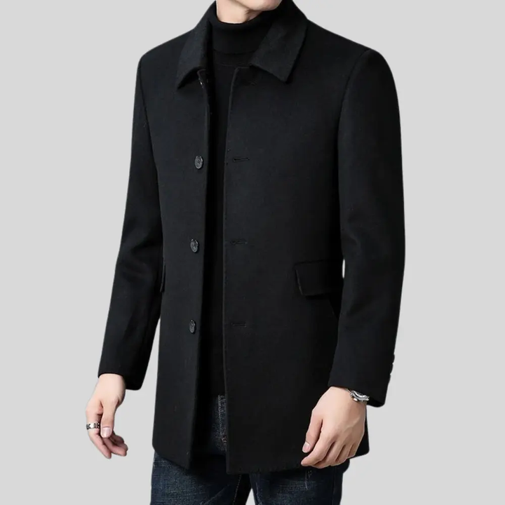 Oliver Beaumont | Classic Wool Overcoat For Men