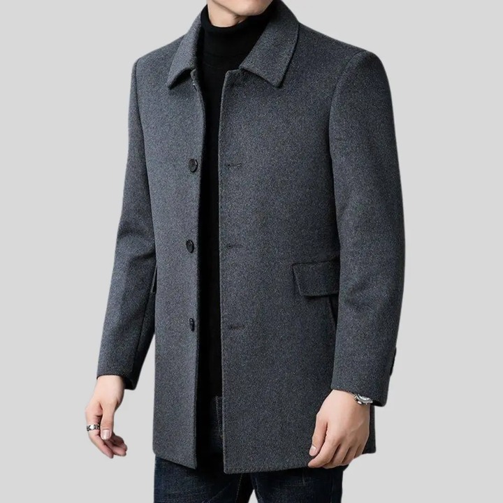 Oliver Beaumont | Classic Wool Overcoat For Men