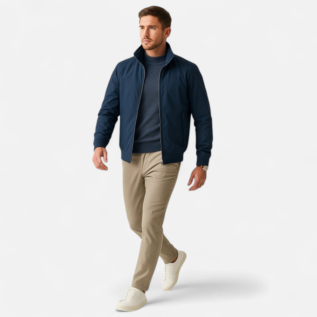 Luca Moretti | Premium Zip Bomber Jacket For Men