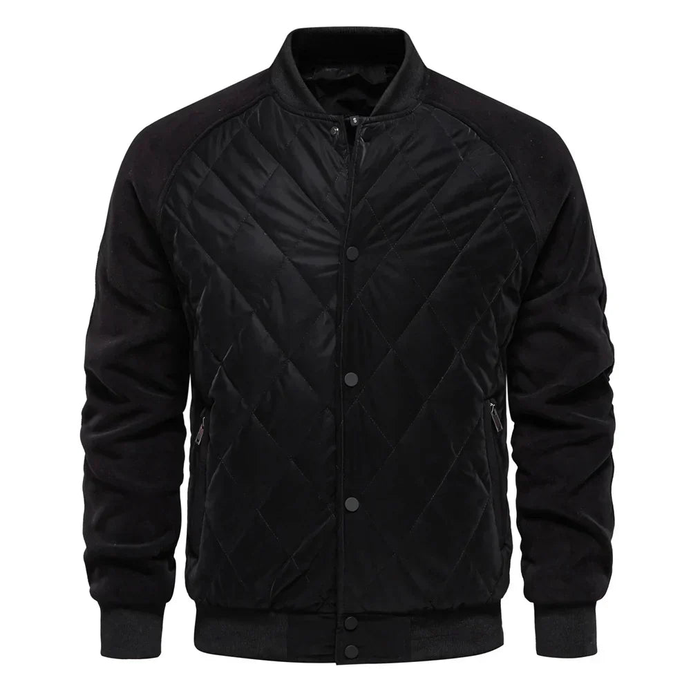 Luca Moretti | Quilted Bomber Jacket With Luxe Comfort For Men