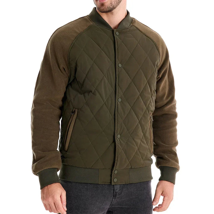 Luca Moretti | Quilted Bomber Jacket With Luxe Comfort For Men