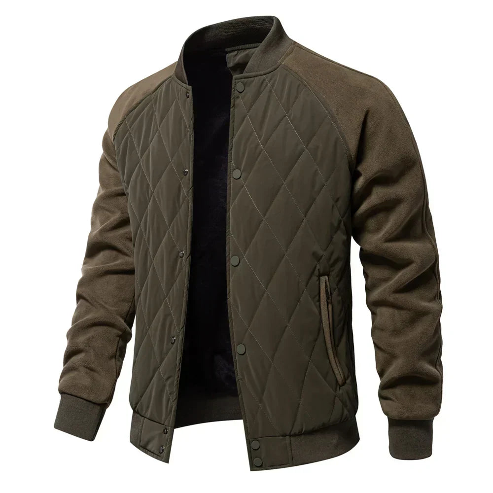 Luca Moretti | Quilted Bomber Jacket With Luxe Comfort For Men