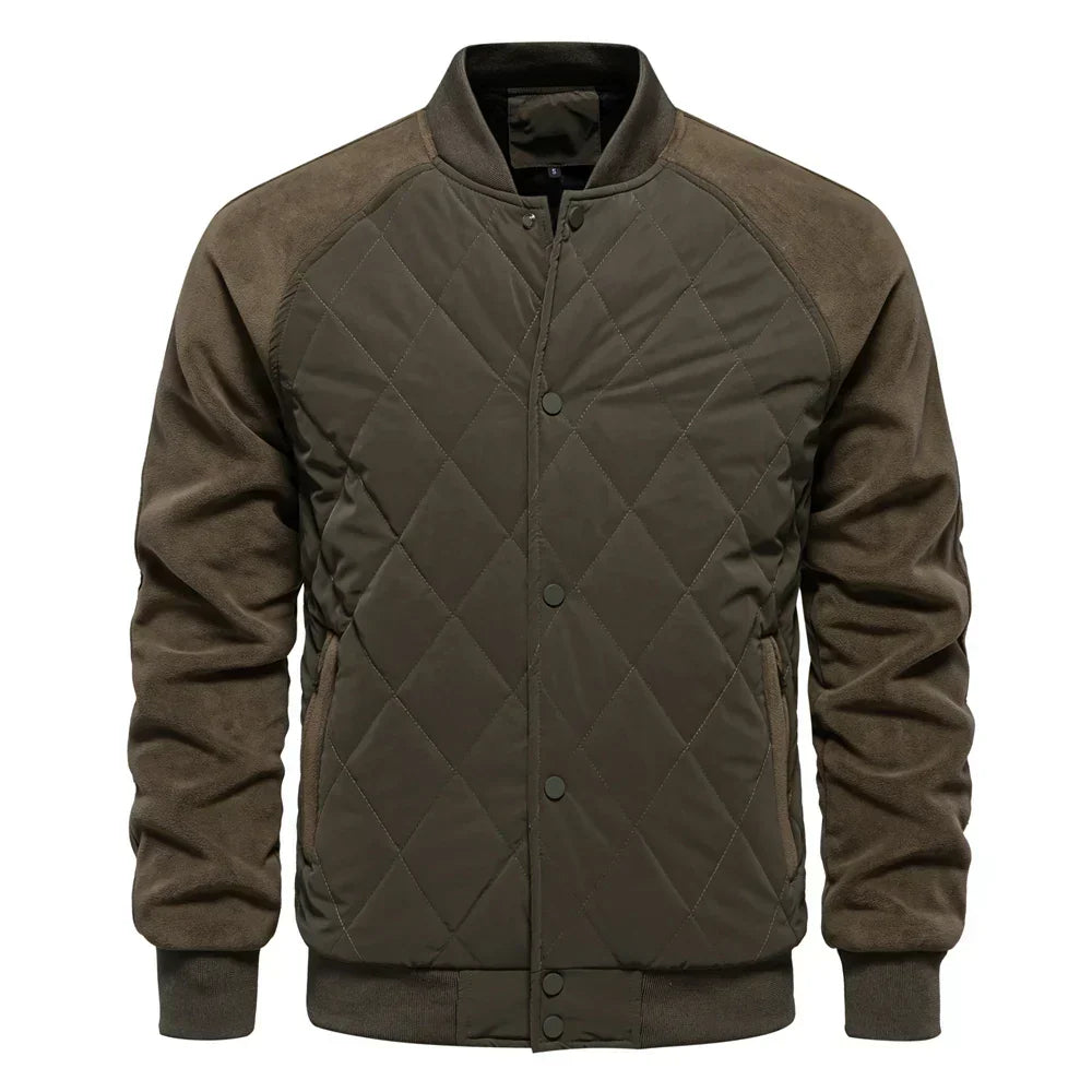 Luca Moretti | Quilted Bomber Jacket With Luxe Comfort For Men