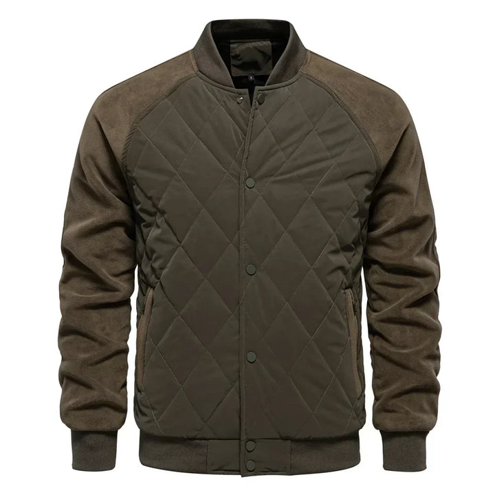 Luca Moretti | Quilted Bomber Jacket With Luxe Comfort For Men