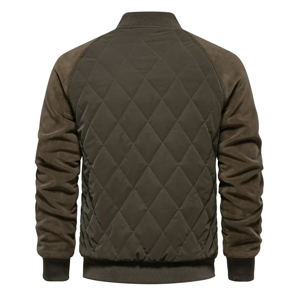 Luca Moretti | Quilted Bomber Jacket With Luxe Comfort For Men