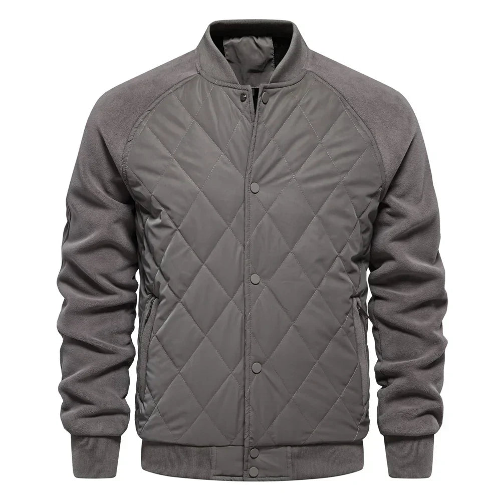 Luca Moretti | Quilted Bomber Jacket With Luxe Comfort For Men