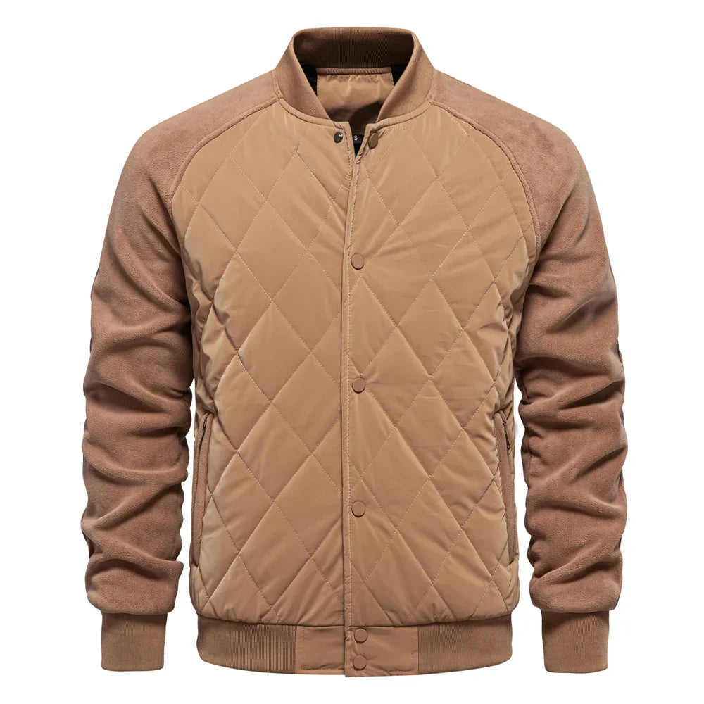Luca Moretti | Quilted Bomber Jacket With Luxe Comfort For Men