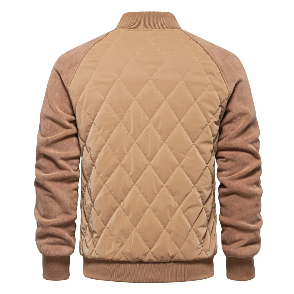 Luca Moretti | Quilted Bomber Jacket With Luxe Comfort For Men