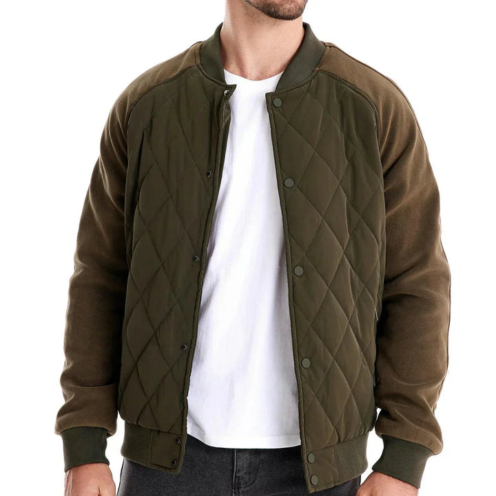 Luca Moretti | Quilted Bomber Jacket With Luxe Comfort For Men