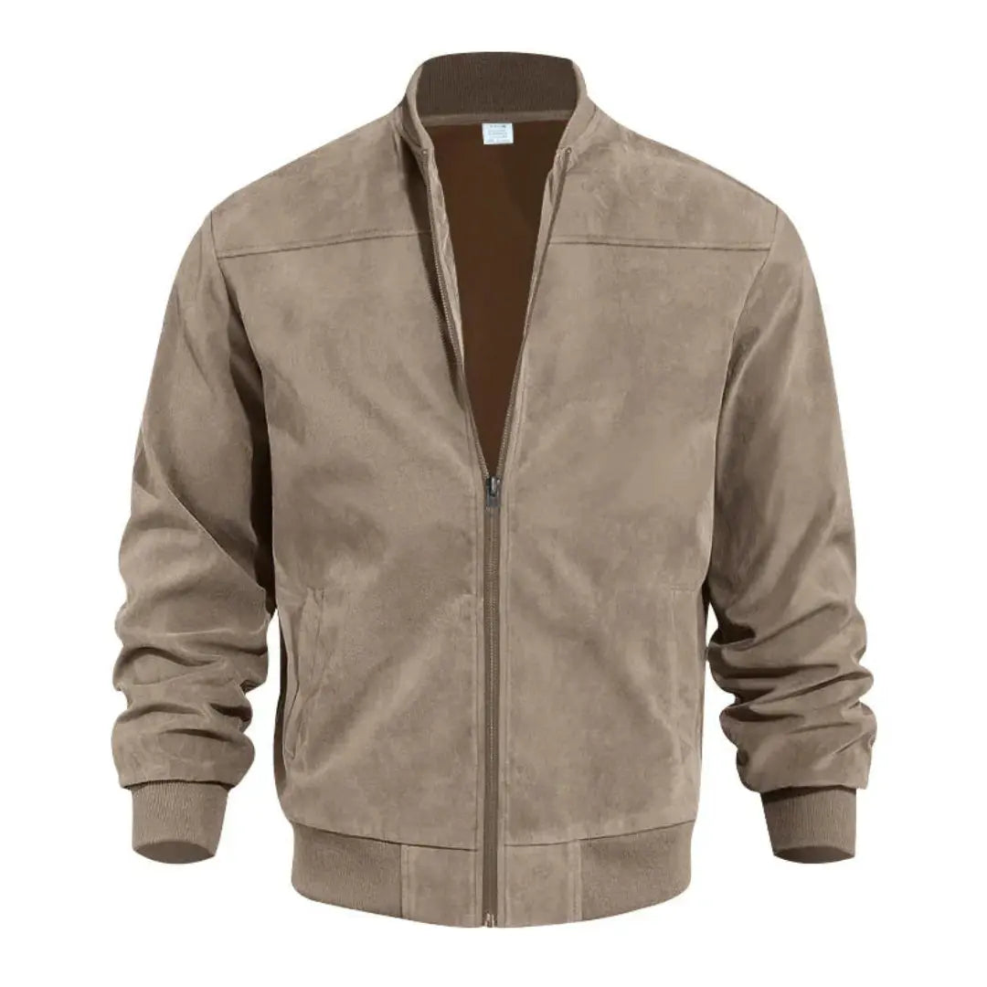 Luca Bianchi | Premium Suede-Touch Bomber Jacket For Men