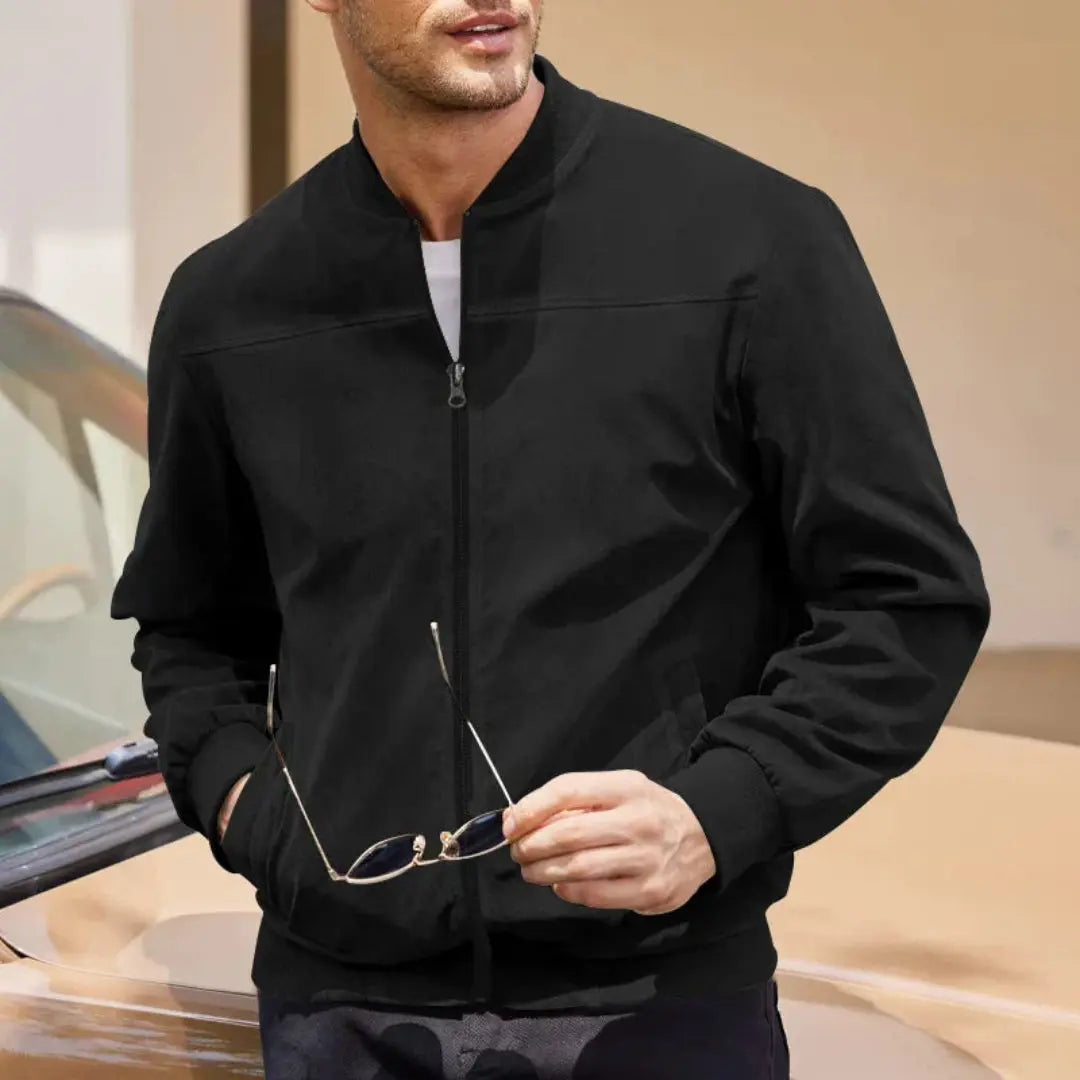 Luca Bianchi | Premium Suede-Touch Bomber Jacket For Men