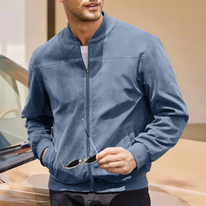Luca Bianchi | Premium Suede-Touch Bomber Jacket For Men