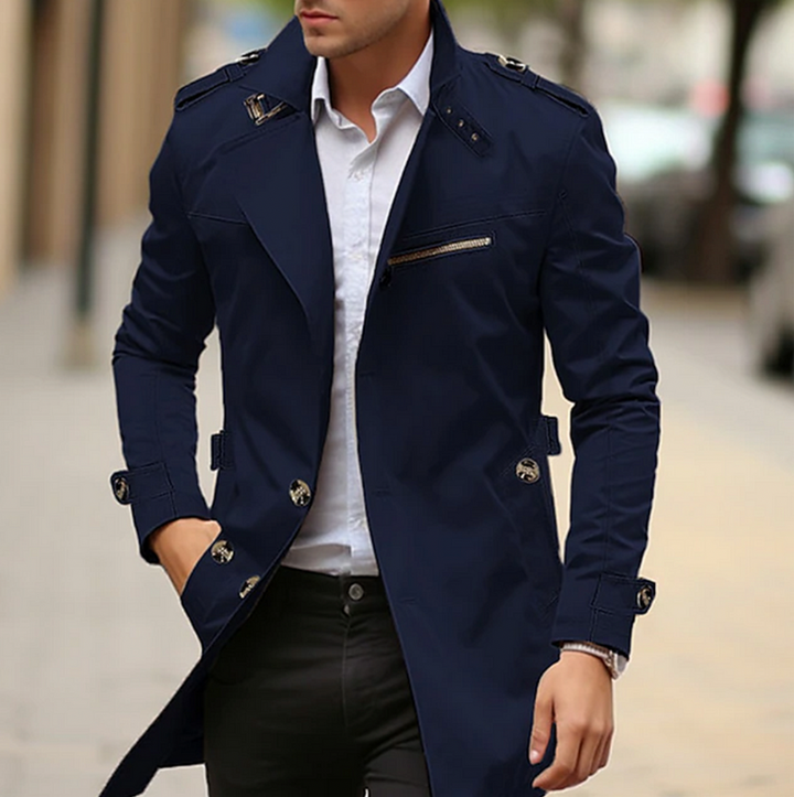 Men's Classic Trench Coat — Lightweight Winter Jacket Australia
